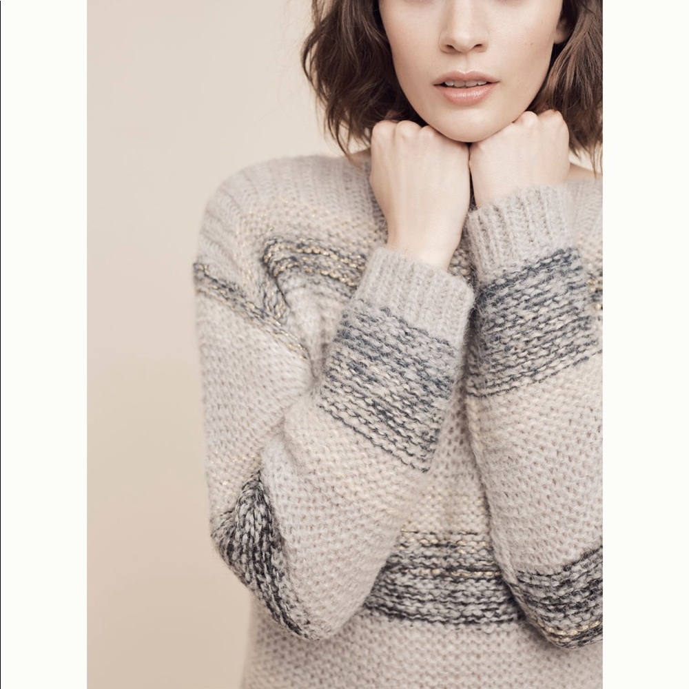 EUC Anthropologie Numph “Alis” striped pullover